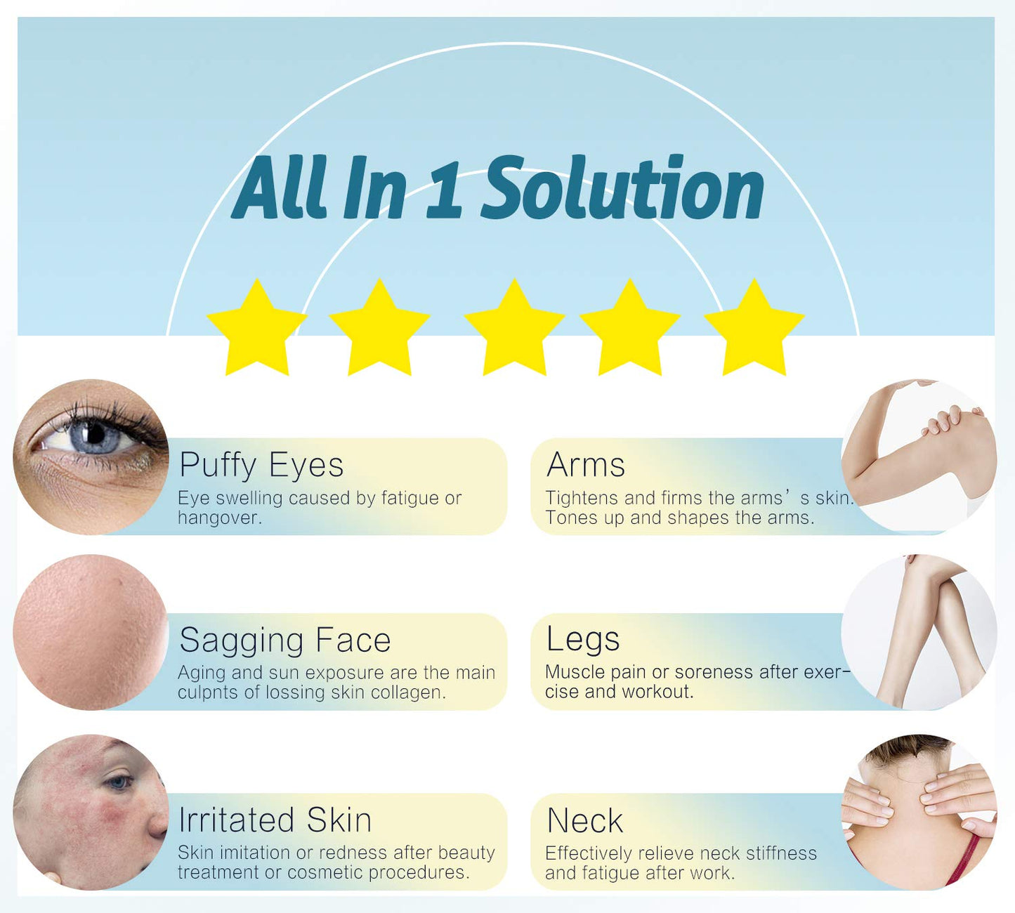 Ice Roller, ESARORA Ice Roller for Face & Eye, Puffiness, Migraine, Pain Relief and Minor Injury, Skin Care Products with 2 Roller (1 Plastic Roller & 1 Stainless Steel Roller)