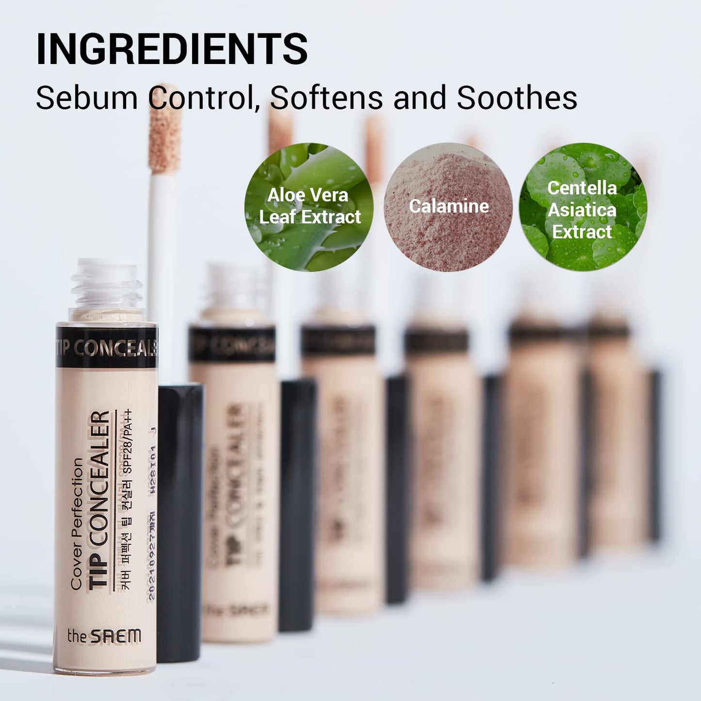 [the SAEM] Cover Perfection Tip Concealer 6.5g (# Contour Beige) - Countouring Conealer, Hairline & Sides of Nose & Cheek Bones