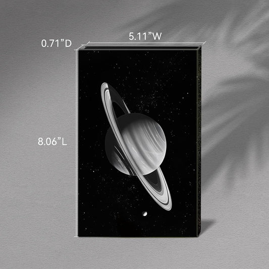 Magnetic Empty Eyeshadow Palette, Makeup Pans Organizer With Mirror Inside, 3D Frosted Finish Art Paper Palette (Cosmic Mystery)