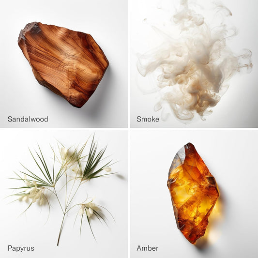 AromaTech Santal & Love Affair Set | Aroma Diffuser Essential Oils Blend of Santal Cardamom, Papyrus, Musk | Love Affair Jasmin, Saffron, Cedar, Ambergris - 10 Milliliter