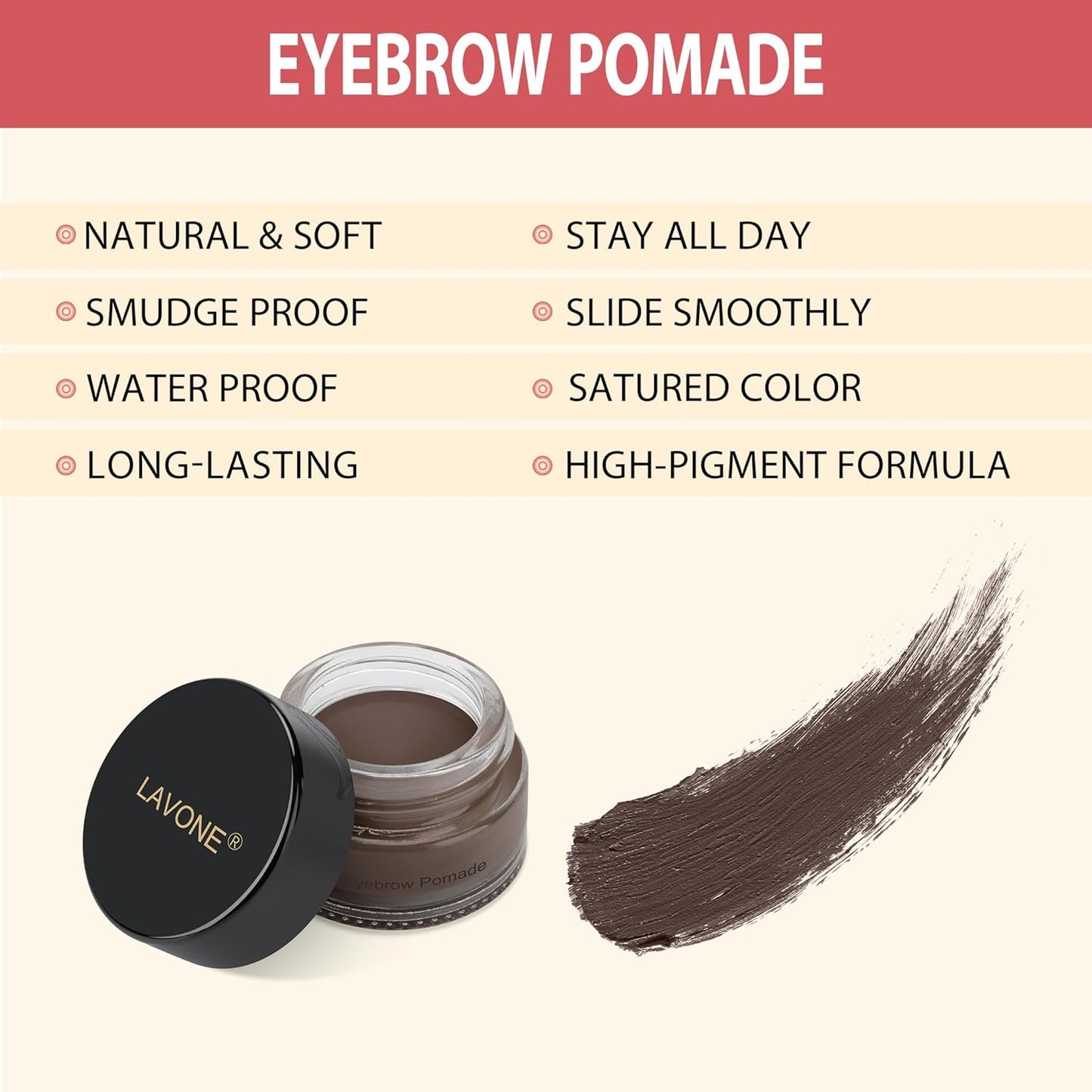 LAVONE Hair-Like Eyebrow Pen Makeup kit, Eyebrow Pencils for Women with Waterproof Microblading Eyebrow Pencil, Eyebrow Pomade, Eyeliner and Eyebrow Brush, Create Full, Natural Brows, Black Brown