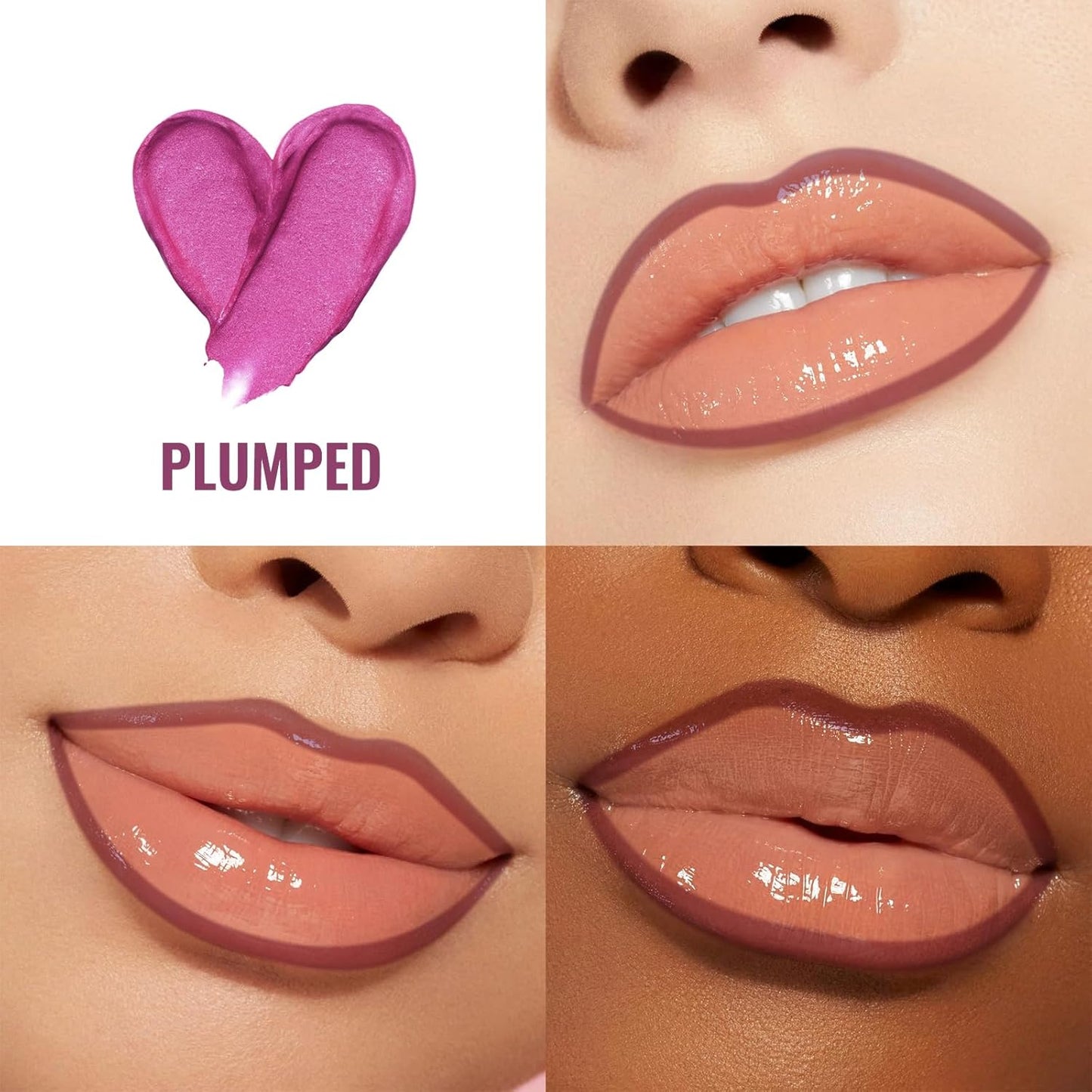 Lip Stain - Lip Liner Stain, Long Lasting Peel Off Lip Stain, Natural Peel Off Lip Liner Stain with Tweezer, Easy to Use, Waterproof, Smudge-proof, Transfer-proof, Plumped