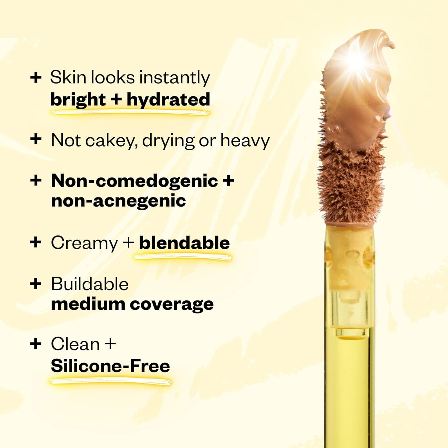 Kosas Revealer Concealer - Medium Coverage Makeup with Hyaluronic Acid, Conceals Dark Circles Under Eyes, Dark Spots and Blemishes + Brightens, Hydrates, Long-Lasting & Vegan, (Tone 3.6 C)