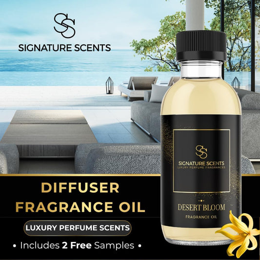 Luxury Hotel Inspired Fragrance Oils for Diffusers (4.05 Fl Oz, Desert Bloom)