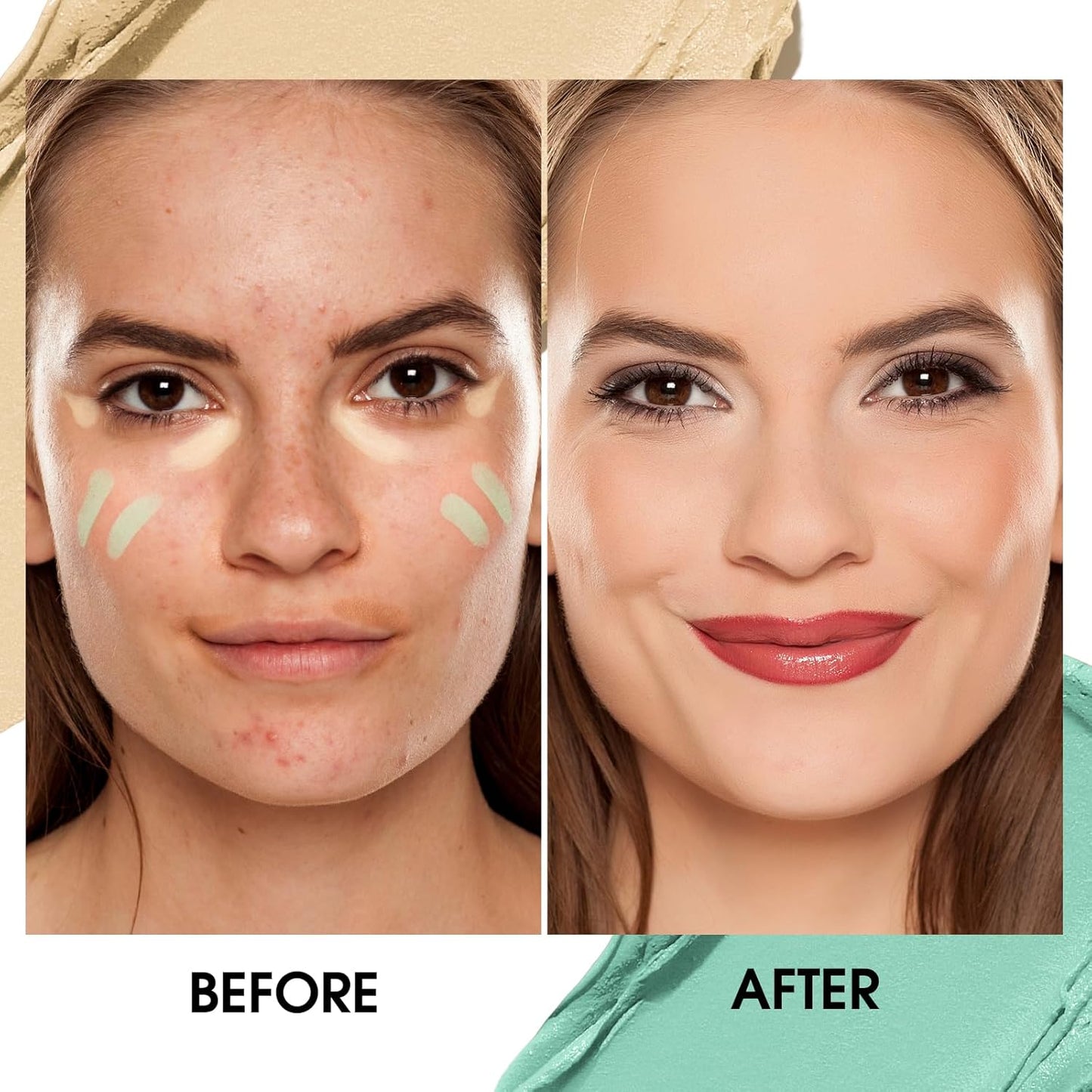 Contour Stick Corrects Skin Tone Bronzer Waterproof Sweat Resistant Concealer Creamy Concealer Yellow