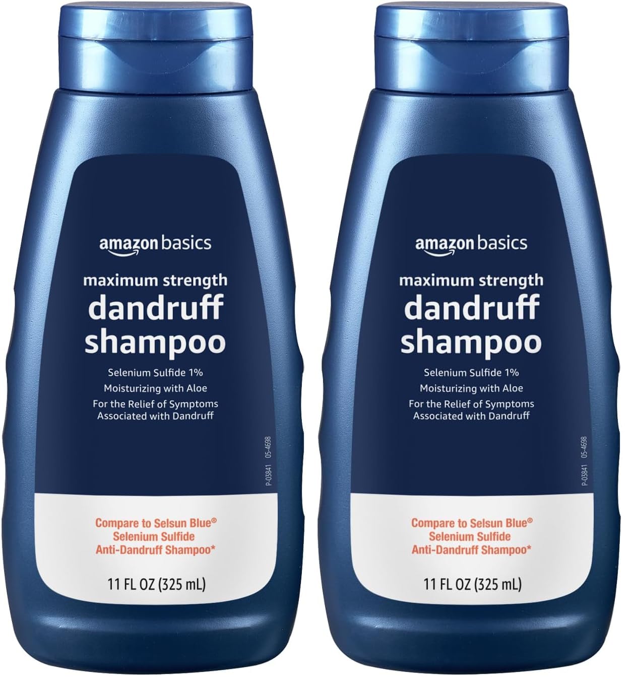 Amazon Basics Moisturizing Dandruff Shampoo, 11 Fl Oz, Pack of 2