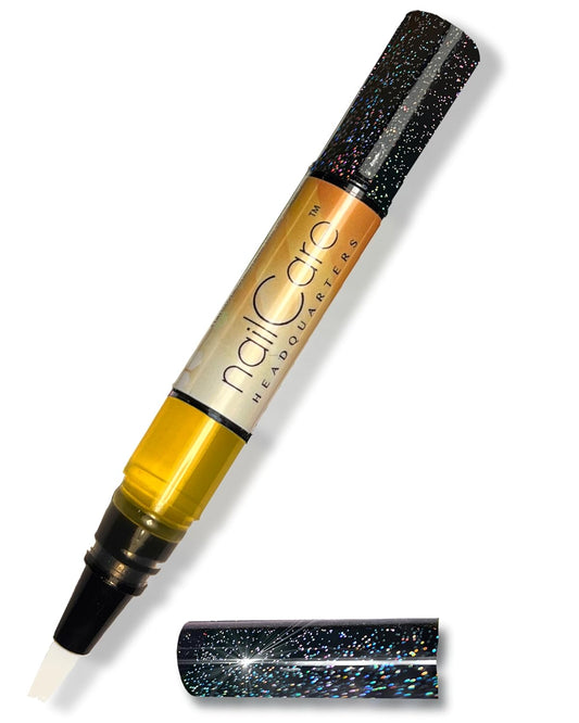 Nail Care Headquarters Simply Pure Cuticle Oil Pen for Nails - Nail Strengthener & Growth Serum for Damaged Nails, Hangnails w/Jojoba cuticle oil—Milk & Honey Fragrance