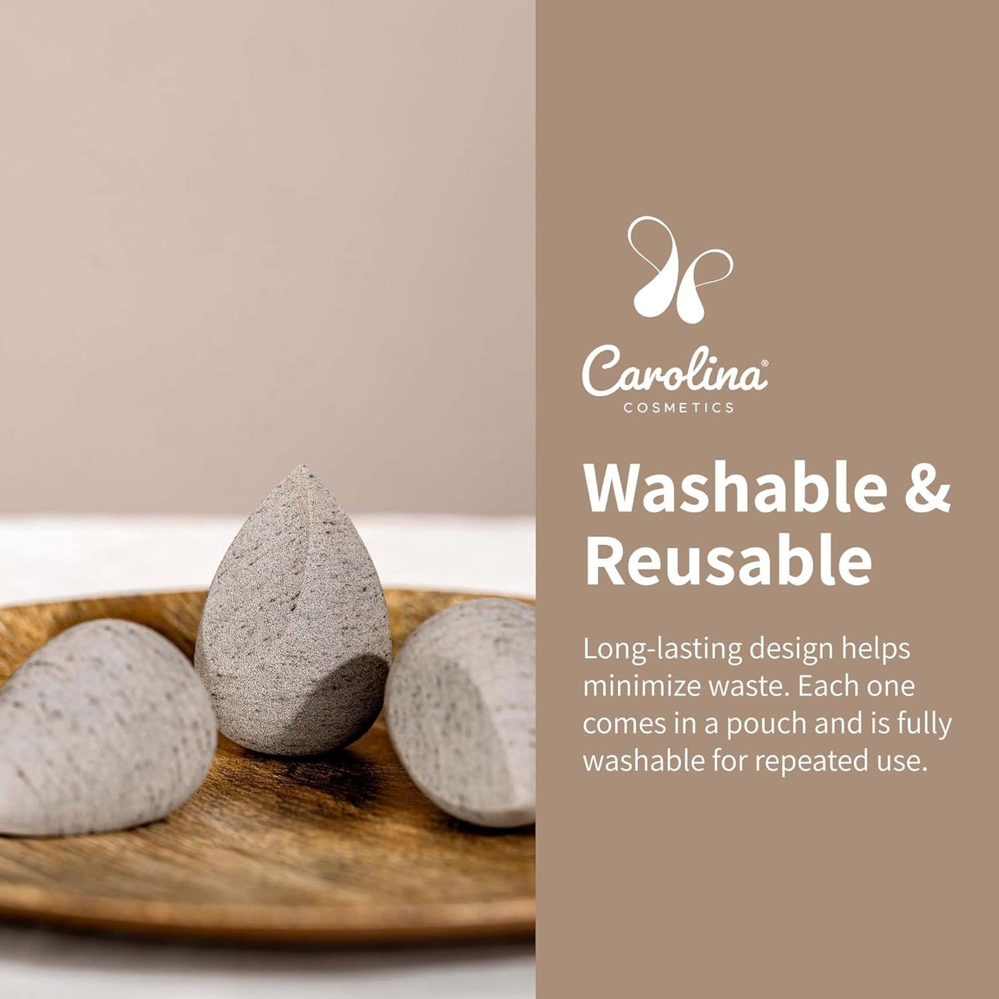 Beauty Blender, Plant-Based Makeup Sponge - Soft, Reusable, Latex-Free, Made with Coconut Husk Powder for Foundation & Concealer