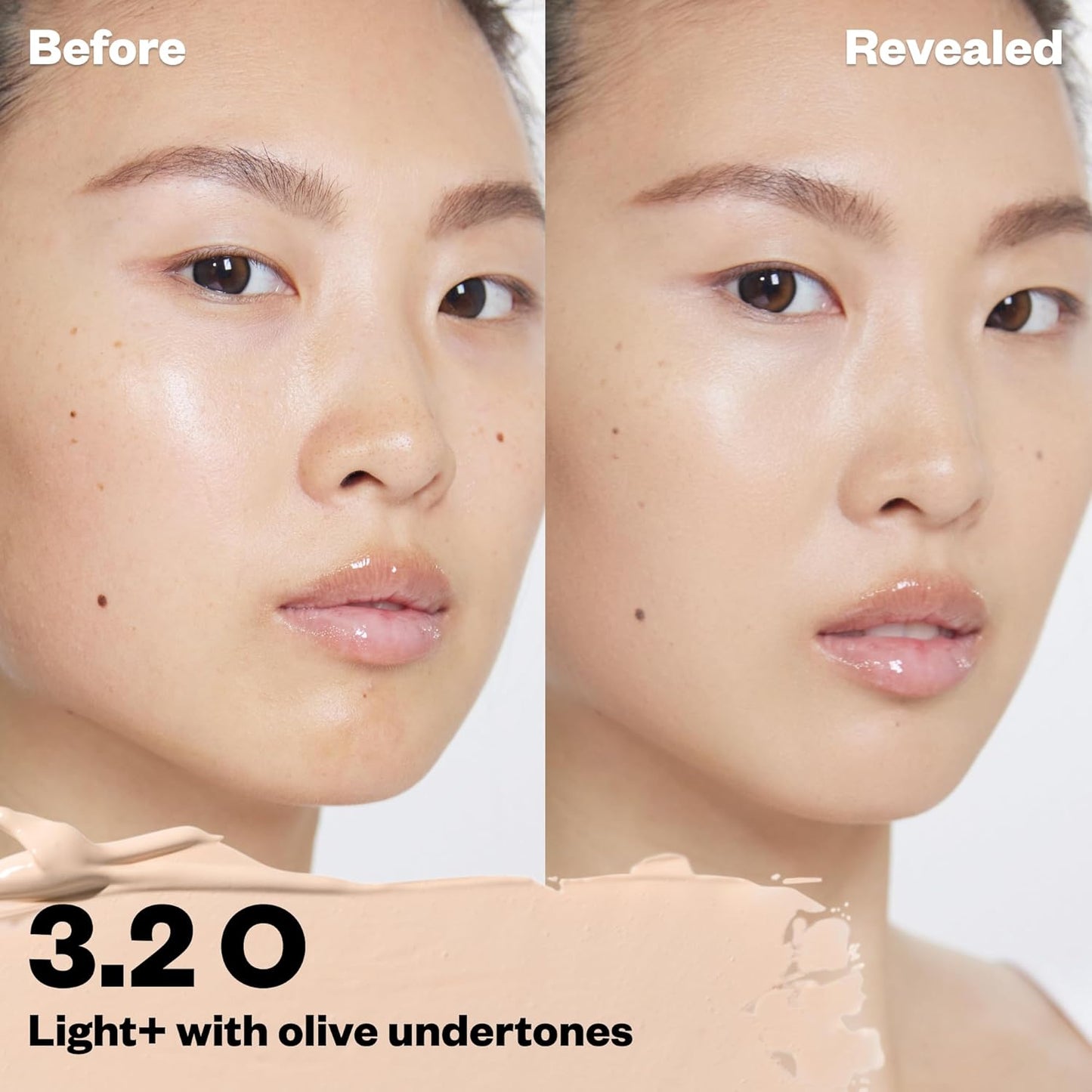 Kosas Revealer Concealer - Medium Coverage Makeup with Hyaluronic Acid, Conceals Dark Circles Under Eyes, Dark Spots and Blemishes + Brightens, Hydrates, Long-Lasting & Vegan, (Tone 3.2 O)