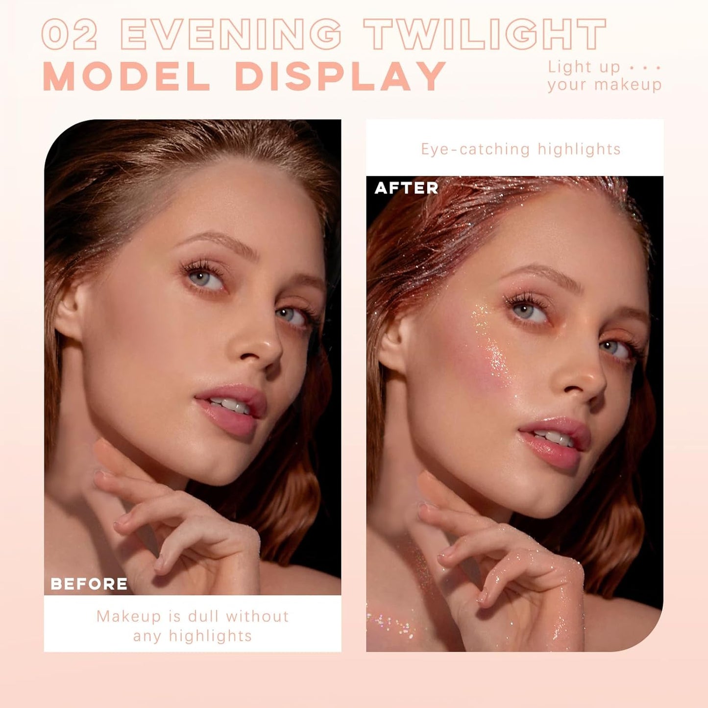 Highlighter Makeup Powder, Body Shimmer Sparkle Face Highlighter Powder ball, High Gloss Shiny Illuminator Cosmetic for Christmas Party Rave, Multi-Use Diamond Glitter Makeup Gift for Women02#