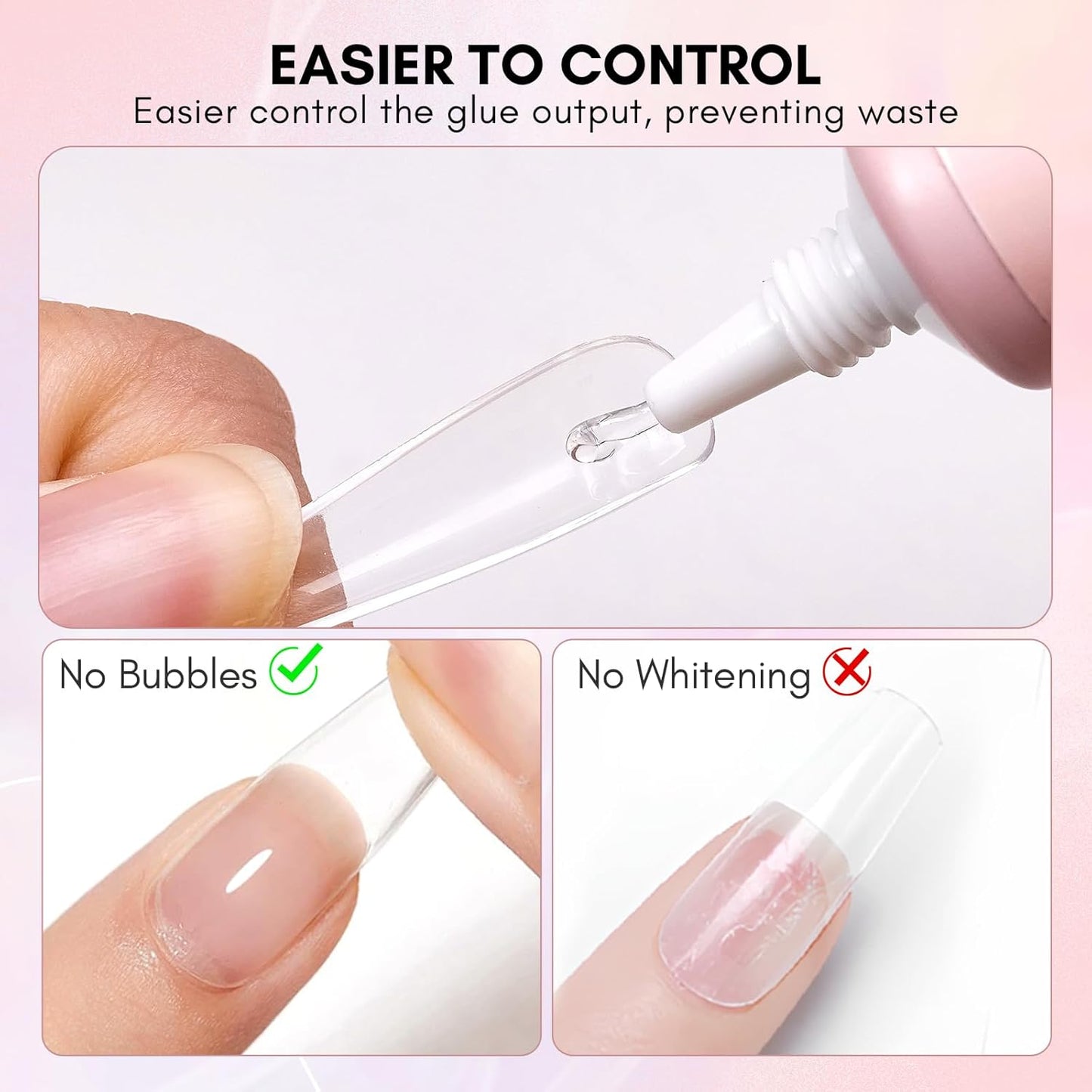 Makartt Gel Nail Glue: Solid Nail Glue for Press On Nails, 15ML 3D Gel UV Lamp Needed, Multifunctional Nails Tools Strong Adhesive Rhinestone Glues Gels for Charms & Gems, Ideal for DIY Home Salon Use