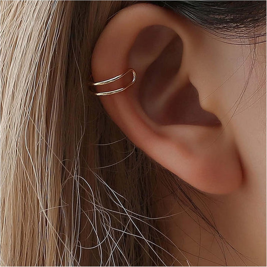 Cute Non-pierced Earrings Ear Cuff Ear Clip Minimalist Unilateral Earrings Cartilage Unique Ear Crawler Ear Climber Fashion Gold Ear Jewelry for Women