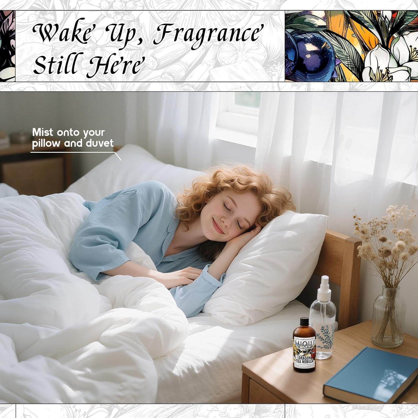 HIQILI Dragon Tea Nebula Fragrance Oil for Candle & Perfume Making, Hotel Scents for Essential Oil Diffuser, Room Spray, Thé Yulong - 5.07 Fl Oz