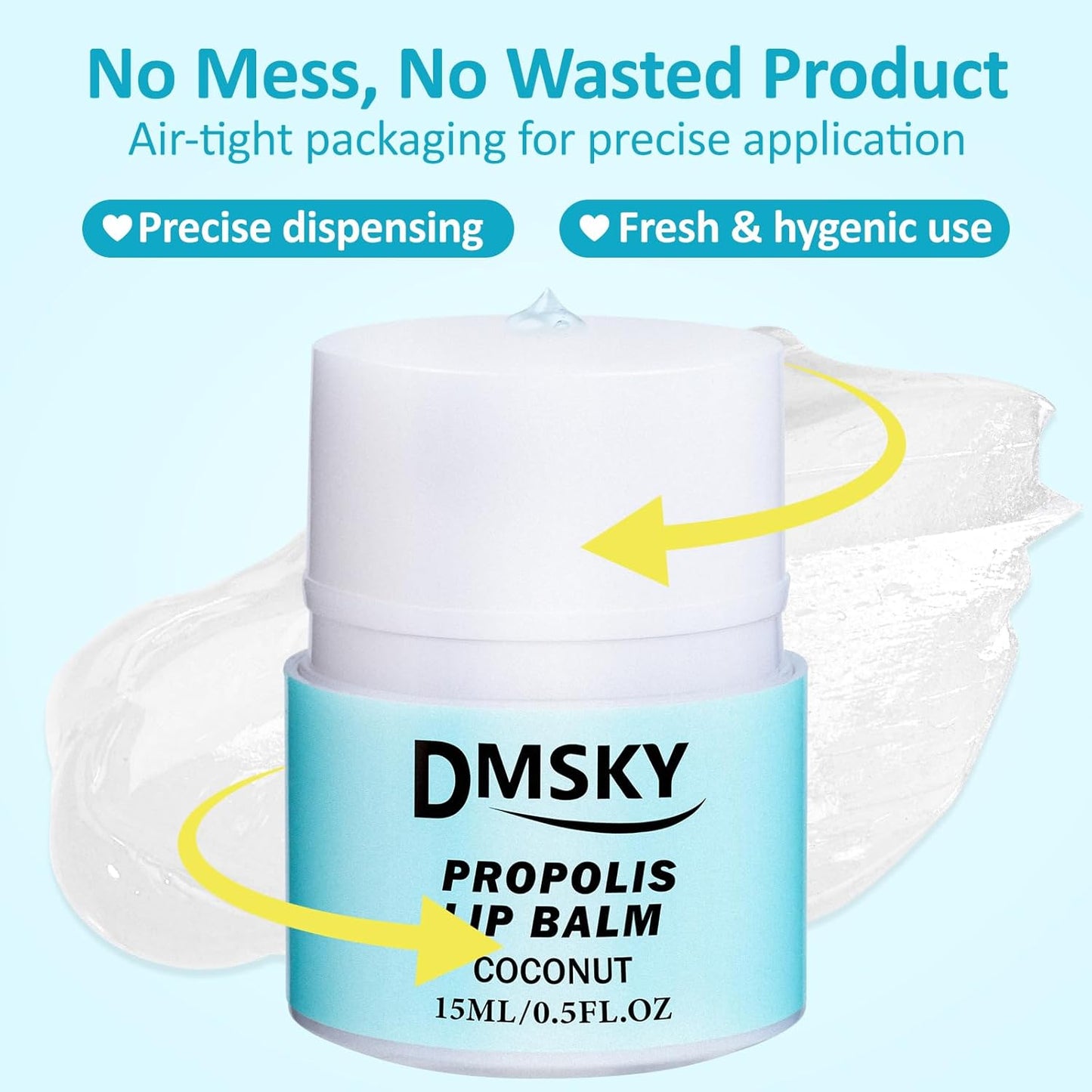 DMSKY Lip Sleeping Mask Set 8 Pack, Nourish and Hydrate Lip Butter with Shea Butter & Vitamin E, Lip Balm for Dry Lips, Gifts for Women