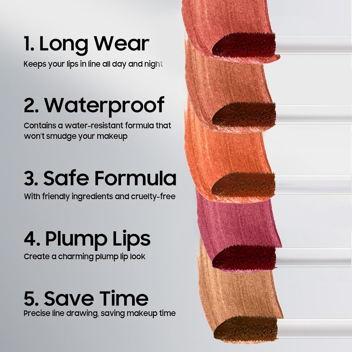 Lip Stain Peel Off Lip Liner - Long Lasting Comfortable Vivid Color Peel Lip Stain Smudge Proof Finish, Create A Charming Vibrant Lip Color Makeup For All Skin Types with All-Day (#02 Cocoa)