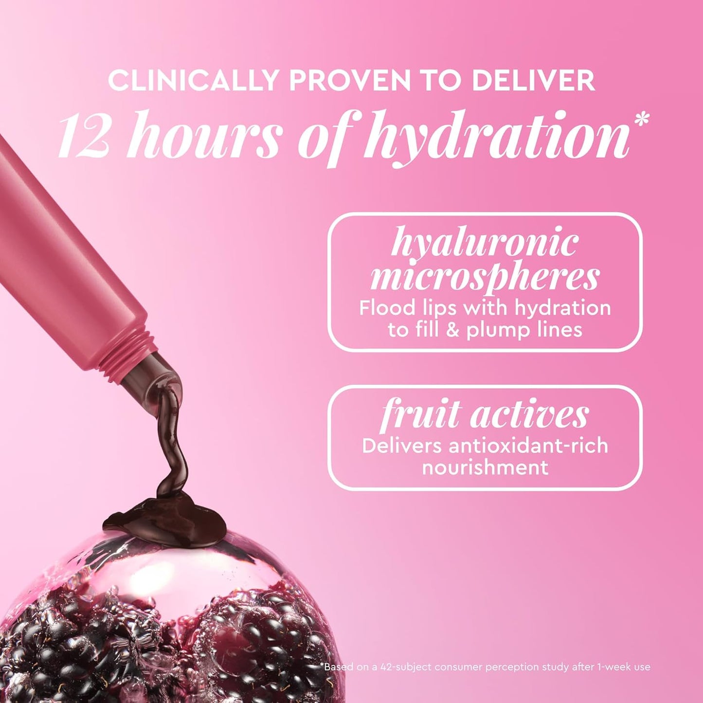 Glow Recipe Glass Balm Lip Treatment - 12Hr Hydrating Lip Balm & Moisturizer with Hyaluronic Acid to Smooth, Plump & Protect from Dryness - Sheer Berry High Shine Tint, Blackberry Bingsoo (15 ml)