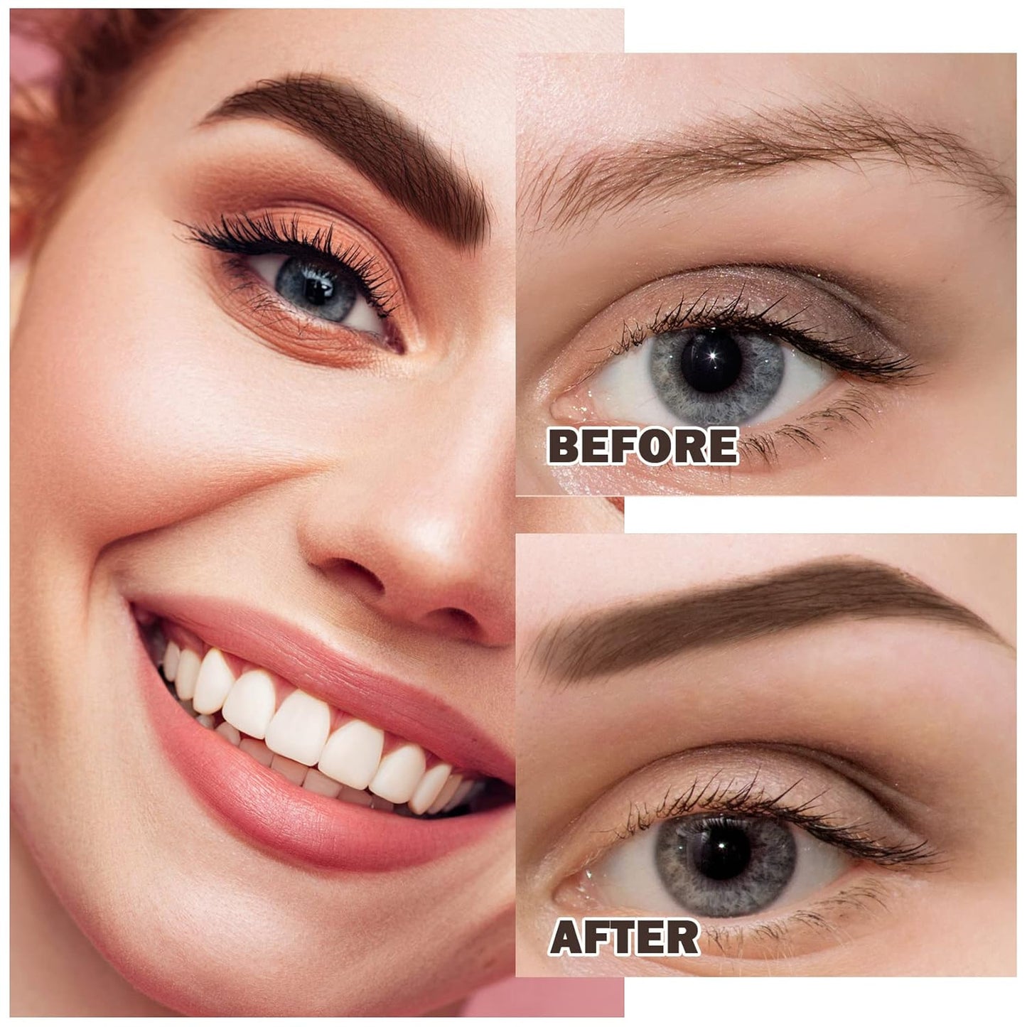 Eyebrow Pomade Cream,Brow Pomade Gel Naturally Long Lasting Waterproof,Delicate and Smooth Eye Brow Makeup Cosmetics with Eyebrow Brush - Dark Brown