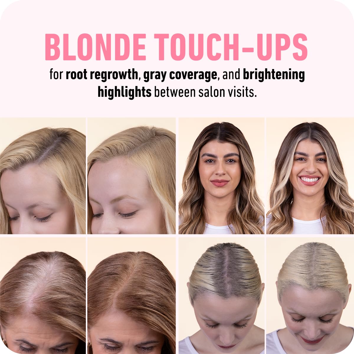 BOLDIFY Hairline Powder (LARGE, 10g) - Root Touch Up Hair Color for Gray Coverage - Bald Spot Concealing Hair Powder for Women & Men - 48-Hour Stain-Proof - Medium Blonde