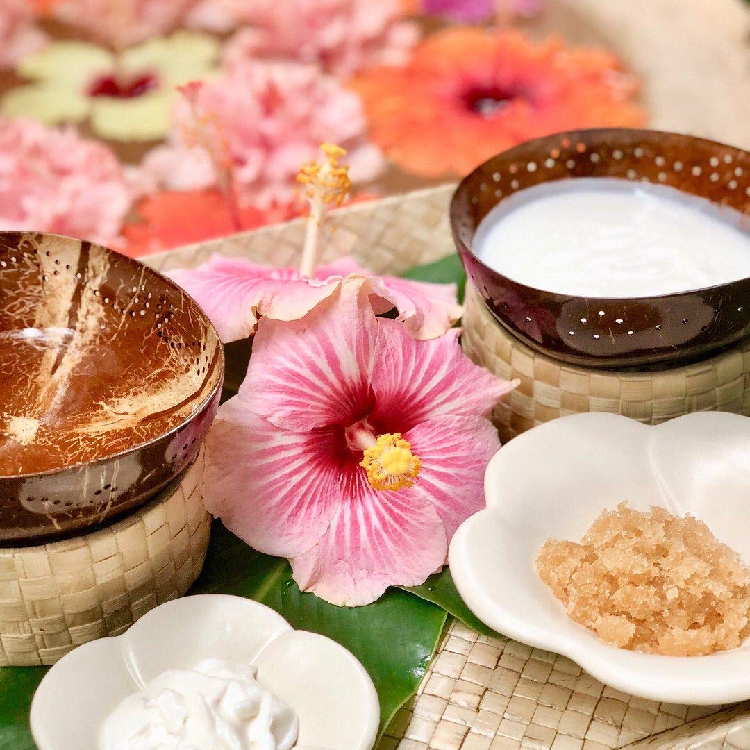 Pure Fiji Spa Gift for Women - Body Gift Box Include:Body Lotion 1Fl.Oz, Nourishing Exotic Oil 1 Fl.Oz, Body Butter 0.5oz & Sugar Rub 2oz, Scent Guava