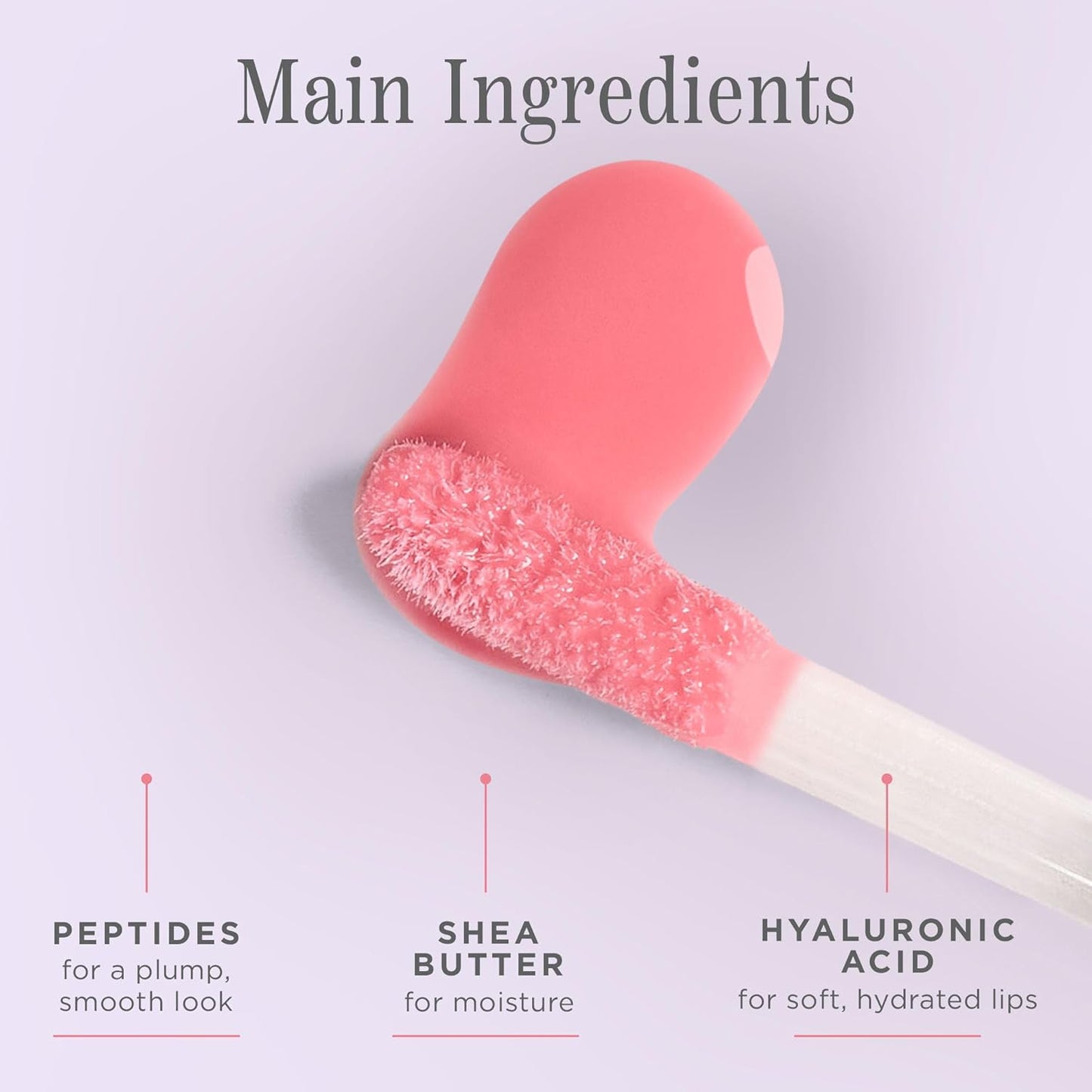 Côte Beauty's Peptide Lip Shine in Lyla, Ultra Hydrating & Long-Lasting Coral Plumping Lip Gloss for Women with Hyaluronic Acid, Shea Butter & Jojoba Oil, Vegan & Cruelty-Free, 0.12 Fl Oz