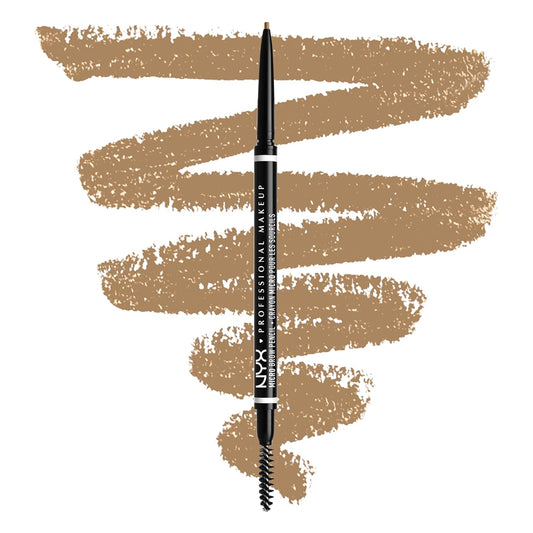 NYX PROFESSIONAL MAKEUP Micro Brow Pencil, Precise Tip, Waterproof, Vegan Eyebrow Pencil - Blonde