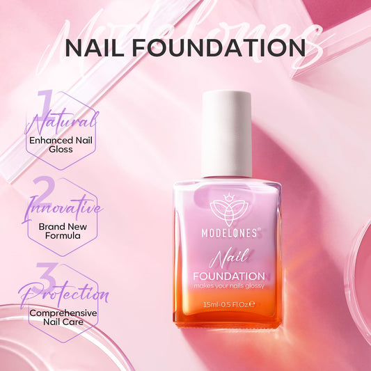 modelones Nail Strengthener Jelly Purple Nail Repair for Damaged Nails Strengthening Polish 15ml Nail Growth and Strengthener Natural Concealer Foundation Nail Care Gifts for Women
