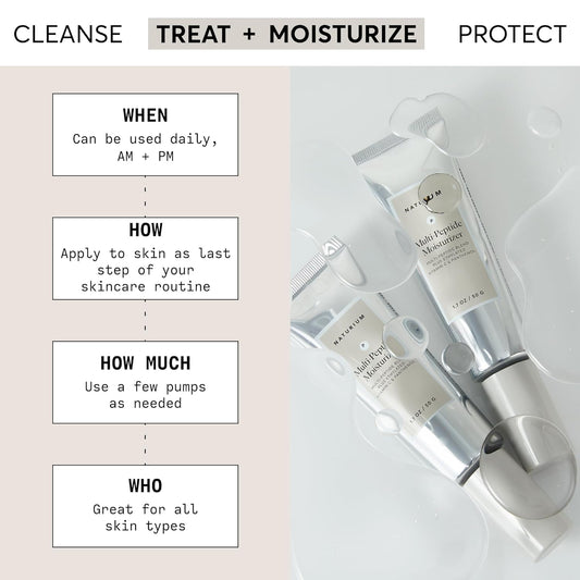 Naturium Multi-Peptide Moisturizer, Hydrating & Smoothing Skin Care, Moisturizes with Ethylated Vitamin C & Panthenol, 1.7 oz