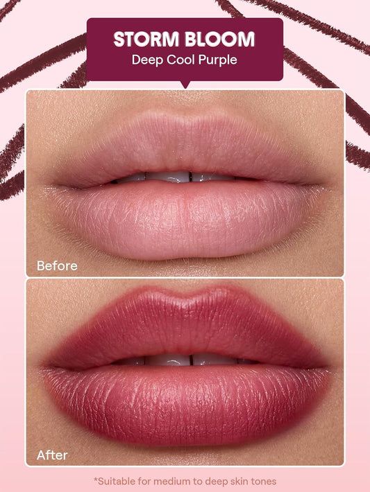 SHEGLAM Cloudline Blur Lip Liner Long Lasting,Vegan & Cruelty-Free Lip Stain-Storm Bloom