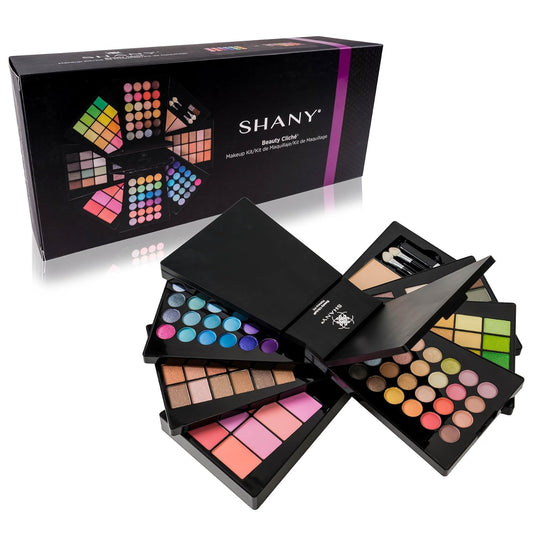 The SHANY Beauty Cliche Makeup Set - All-in-One Makeup Palette with Eyeshadows, Face Powders, and Blushes