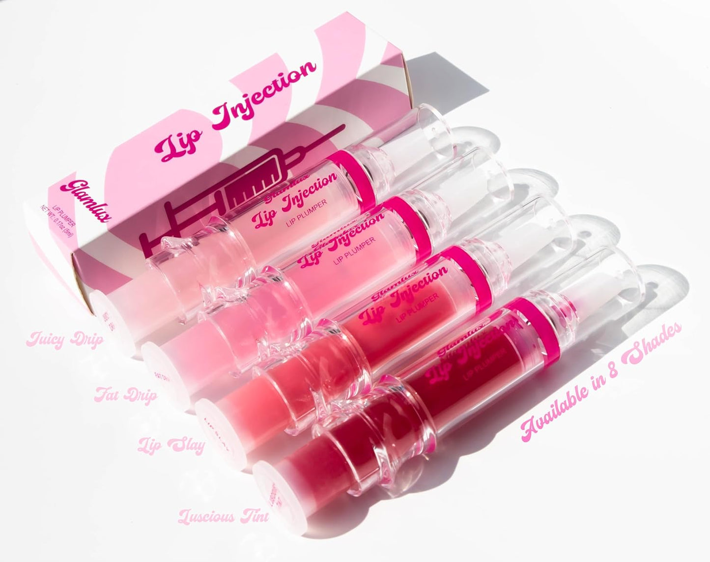 Lip Injection Fake A Lip Flip! (It's Giving Full) Plump Gloss, Lip Plumping Booster Syringe Fuller Lips Instantly, Natural Lip Enhancer, Ultra Hydrating, Volumizes, Plump & Pout Girls & Women
