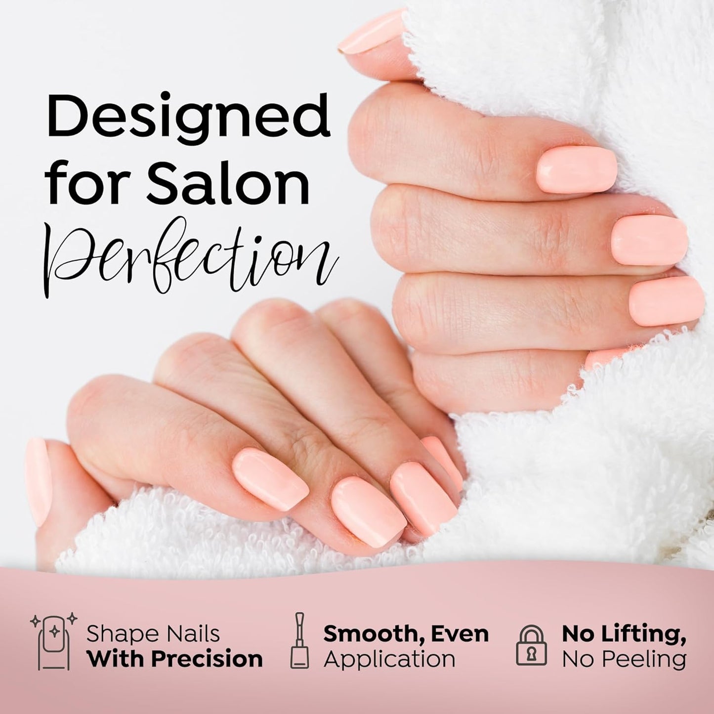 Tones Pro Acrylic Nail Powder, Perfect Pink (Soft Pastel Pink), (1.5 Fl Oz) - Long-Lasting & Non-Yellowing Polymer for Salon Quality Nail Extensions & 3D Art