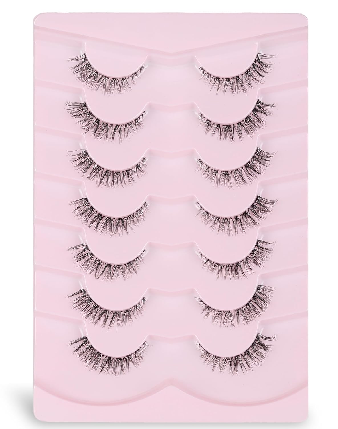 Wispy Lashes Natural Look Fake Eyelashes Natural Lashes False Eyelashes Wispy Fake Lashes Natural Eyelashes Clear Band Lashes UP20