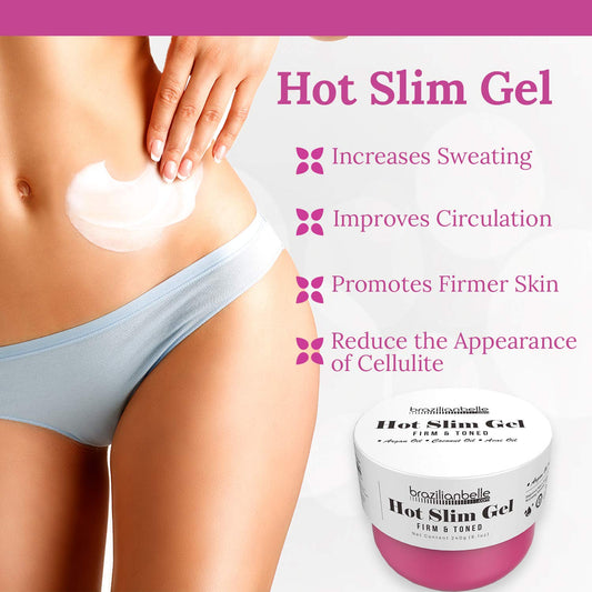 Cellulite Cream Hot Gel with Coconut Oil Extract | Sweat Cream to Helps Firm, Tone, and Tighten Skin and Reduce Appearance of Cellulite | 8.1Oz