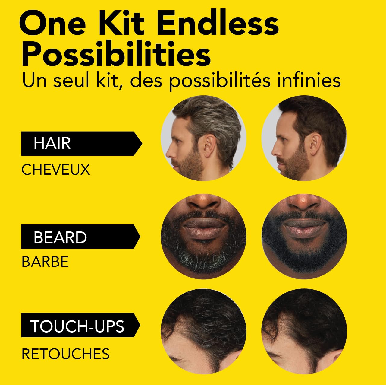 CLEVERMAN Lightest Blond Hair & Beard Dye for Men, All-in-One Reusable Kit - Men's Color For Natural-Looking Gray Coverage, Professional-Quality and Ammonia-Free