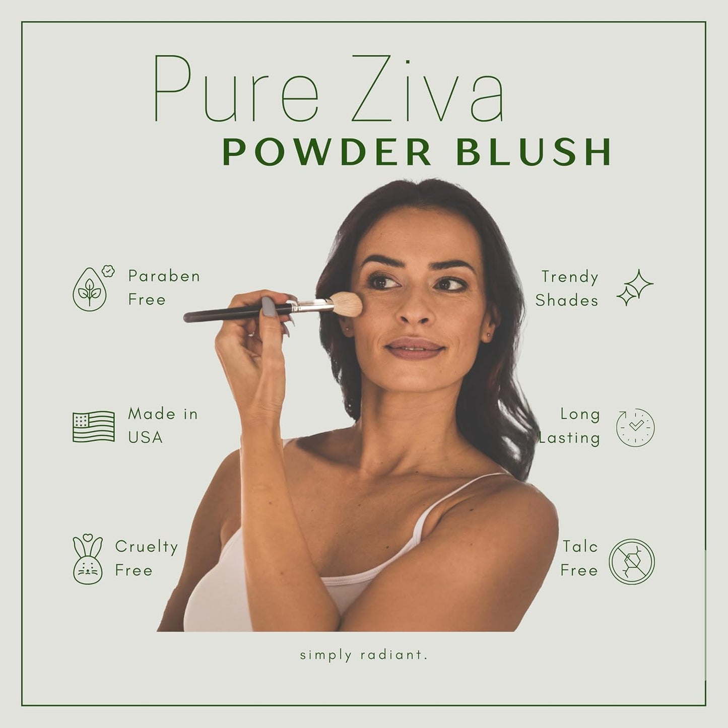 Pumpkin Spice Orange Peach Blush Pressed Cheek Blush Color Contour Powder, Talc & Paraben Free, 4 Grams, No Animal Testing & Cruelty Free