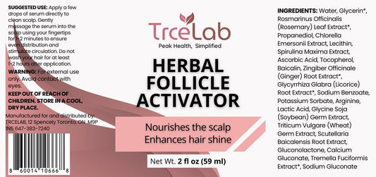 Herbal Follicle Stimulator – Botanical Scalp Serum with Rosemary & Ginger | Nourishing Hair & Scalp Treatment, 2 fl oz