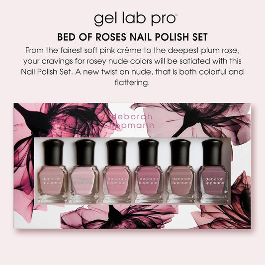 Deborah Lippmann Gel Lab Pro Nail Polish Set, Treatment Enriched Formula for Nail Health, Wear, and Shine, Vegan, No Animal Testing, 21 Free Formula
