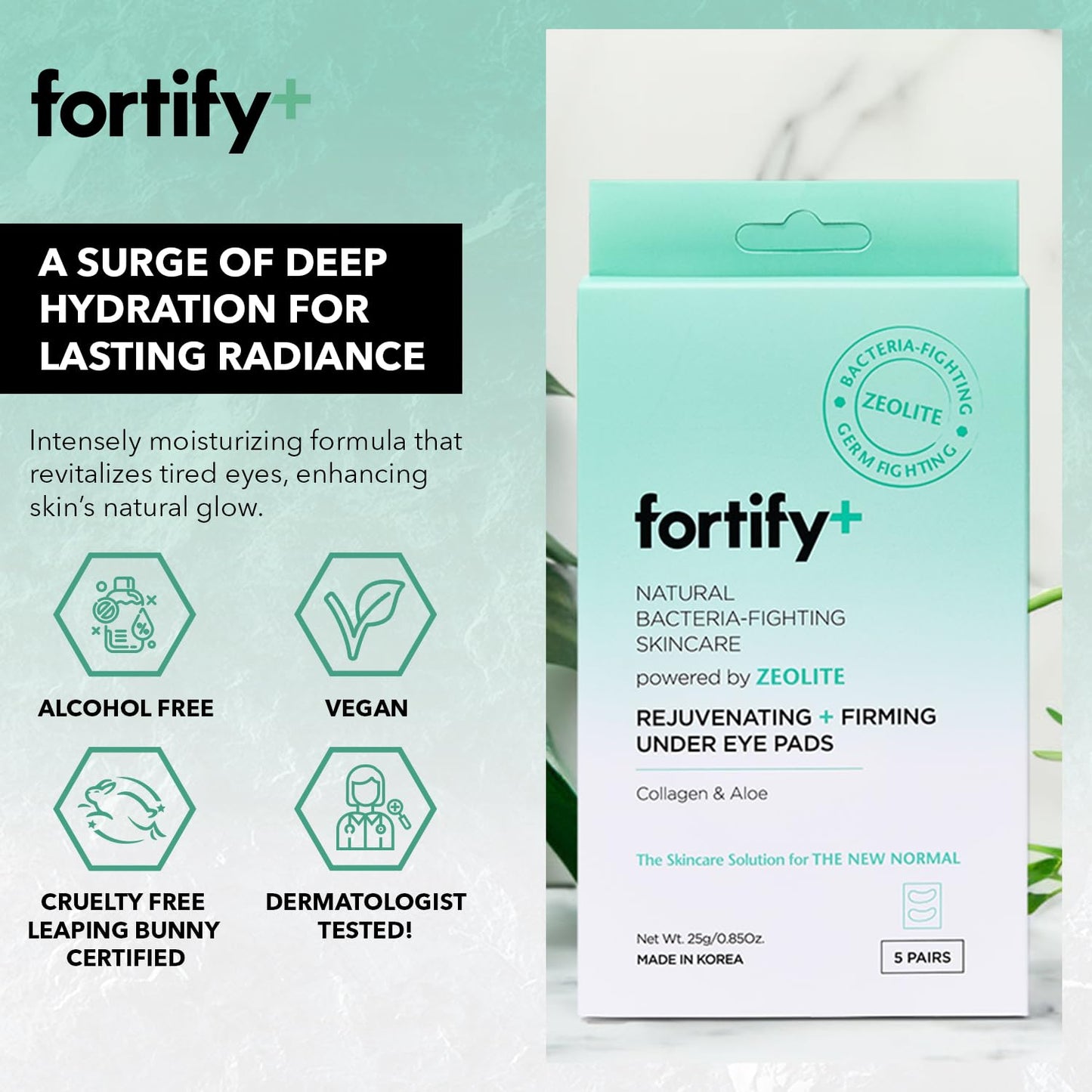 Under Eye Patches For Puffy Eyes and Dark Circles - Dermatologist Tested Anti-Aging - Ultra Hydrating, Anti Wrinkle Patches - Natural, Vegan, Clean Beauty, Korean Skin Care - 5 Pairs