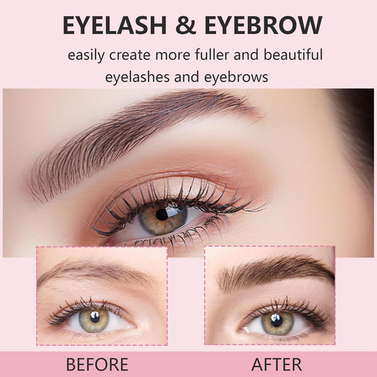 Lash Lift and Black Kit, 4 in 1 Professional Black Color Eyelash & Eyebrow Perm Kit, Easy for Beginner, Quick Lifting & Voluminous Coloring Eyelash Lift Kit for Salon Grade Home DIY Use