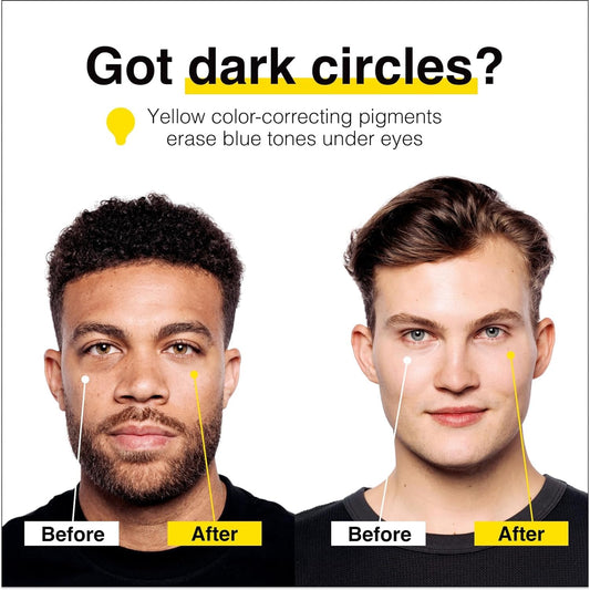 Lumin Instant Dark Circle Corrector for Men (Not A Concealer), Reduce The Look of Dark Circles, Puffiness, Under Eye Men Makeup, Men's Color Correcting Eye Cream, 20mL
