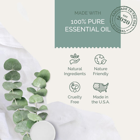 Shower Steamers Aromatherapy Eucalyptus and Mint 8 Pack, 100% Pure Essential Oil, All Natural, for Men and Women, Made in USA