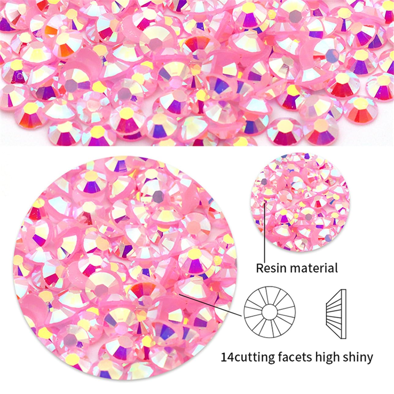4500 Pcs SS12 3mm AB Flatback Rhinestones for Nails Art Crafts Glitter Round Shine Gems Crystals DIY Clothes Shoes （Orange Red AB）