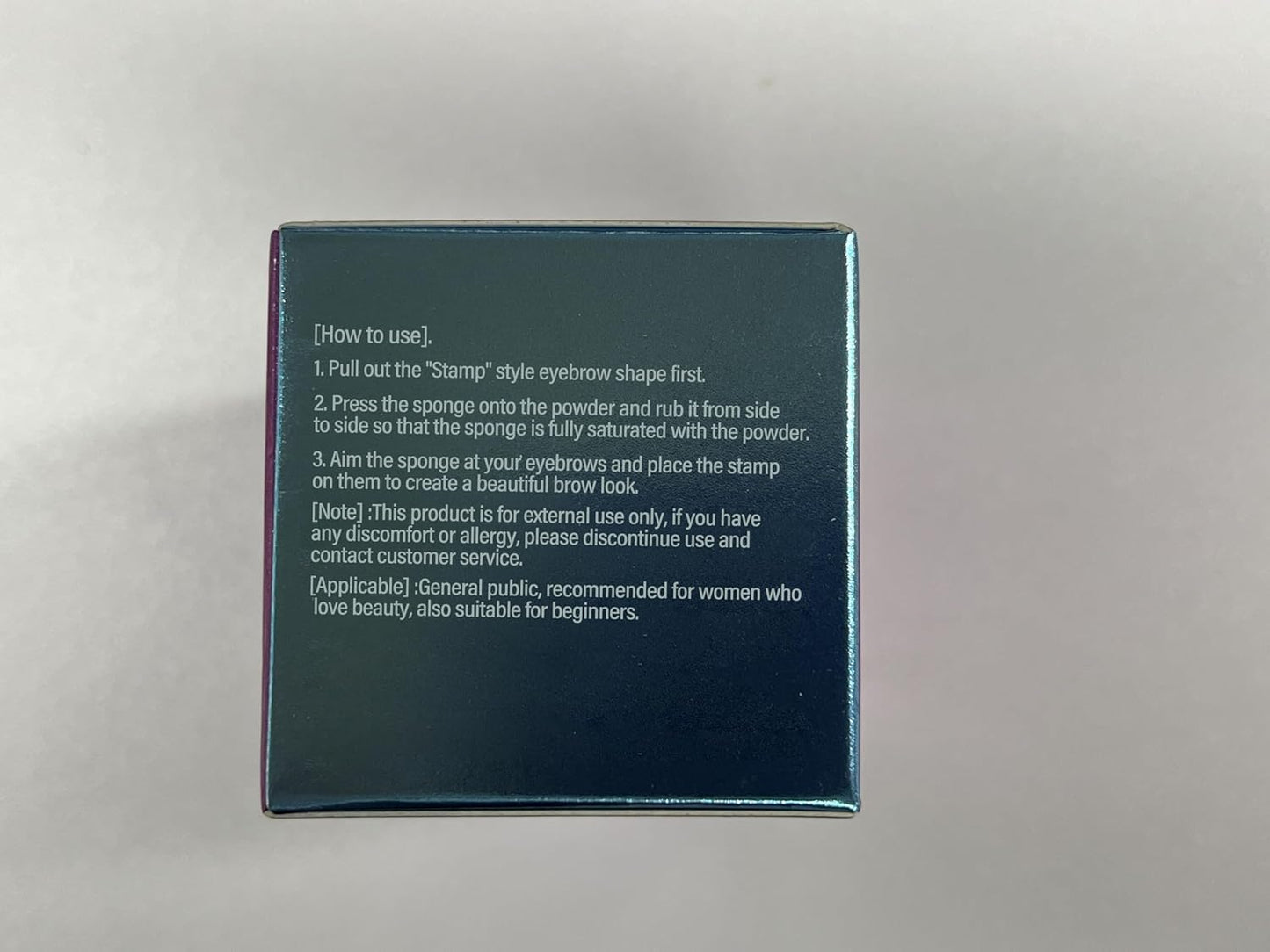 Boobeen Eyebrow Seal Stamp Powder - Waterproof 3 Seconds Eye Make Up Nature Coloring Kit - Creates Natural Looking Brows for Makeup Beginners