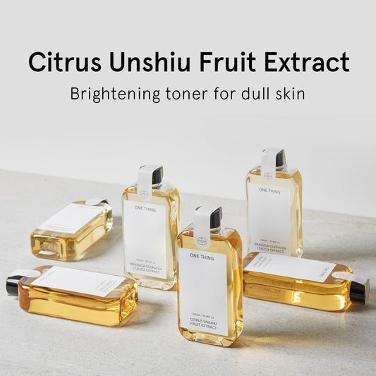 ONE THING Citrus Unshiu Fruit Toner (Tangerine Extract) 5.07 Fl Oz | Hydrating Revitalizing Facial Extract, Uneven Dull Skin, Vitamin C | Acne Scars Dark Spots Pigmentation | Vegan Korean Skin Care