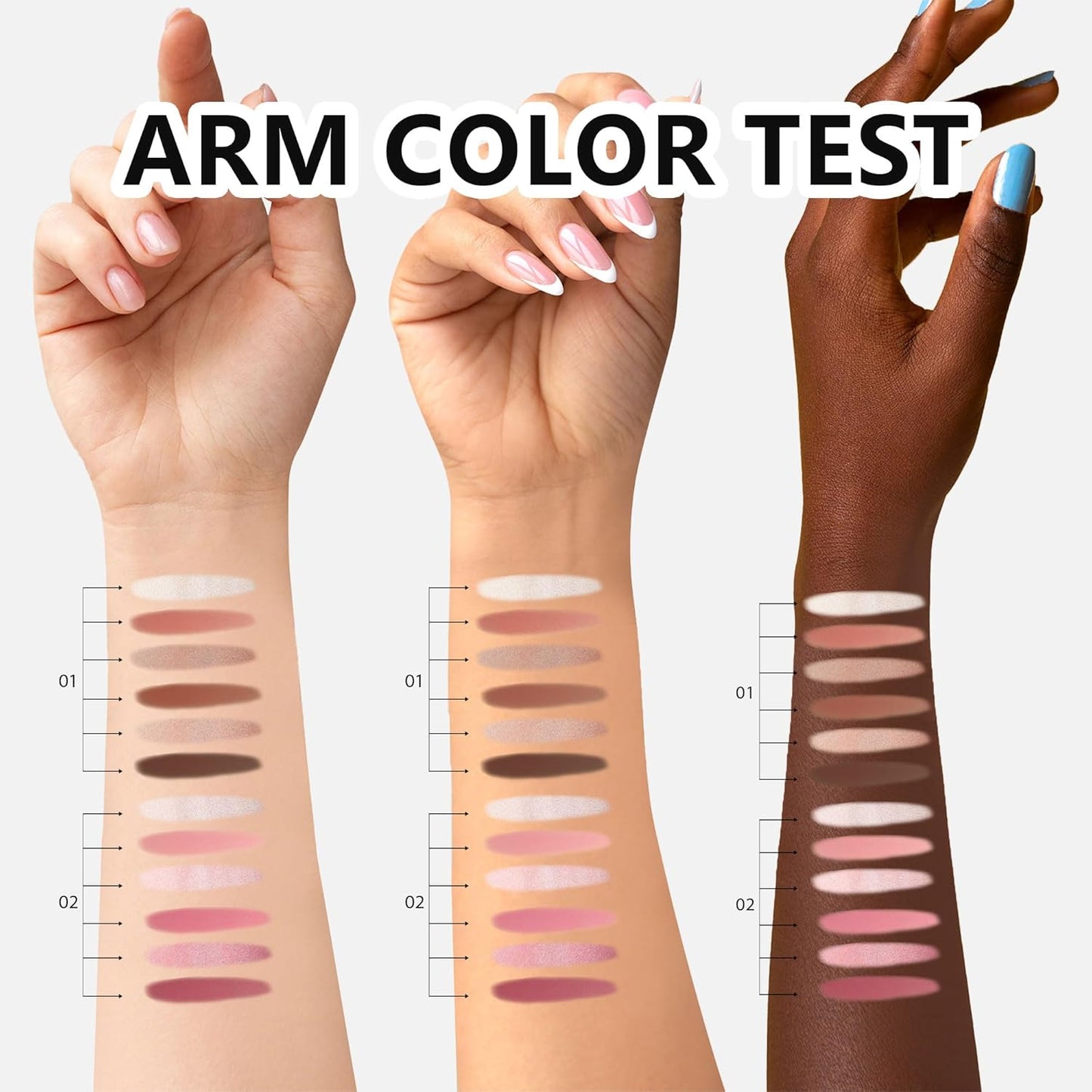 Radiant Rosé Blush Palette - 6 Shades, Fresh Glow, Silky-Smooth Texture, Beginner-Friendly, No Pigment Residue Featuring, 3 Shimmer Shades and 3 Natural Soft Blush Tones | Eye Make Up Palette