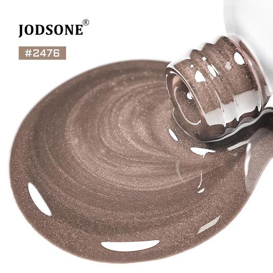 JODSONE Cat Eye Gel Nail Polish 16.5ml Brown Single Colors for Holographic Glitter Cat Eye with Magnet Reflective Translucent Need U V Lamp