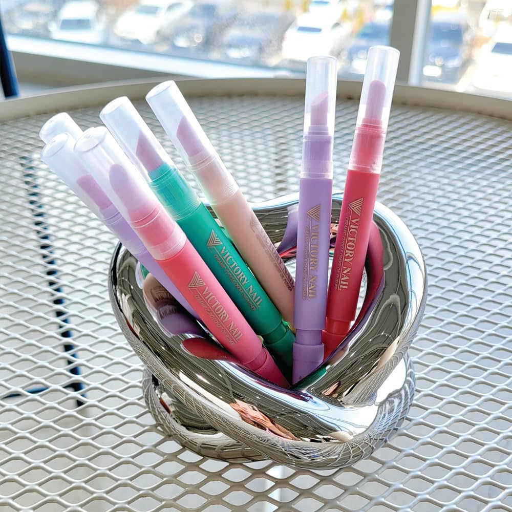 1PCS Ceramic Cuticle On/Off Oil Pusher Cuticle Pusher (Pink)