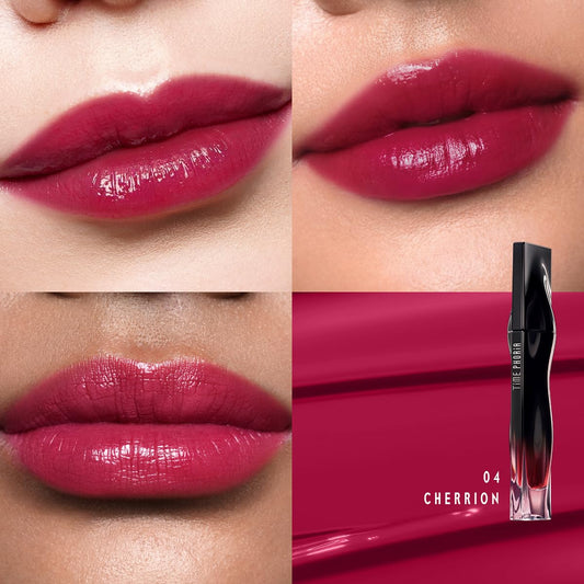 STELLAR DUST LIP STAIN-Long Lasting, Waterproof and Transferproof Lip Tint, Glossy Finish Lip Gloss, Lightweight Lipstick, High Coverage, Vivid Color (04)