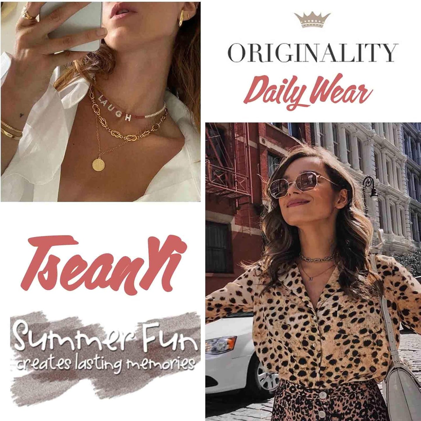 Hollow Triangle Metal Adjustable Pearl Simple Pendant Clavicle Chain Jewelry Gifts for Women and Girls