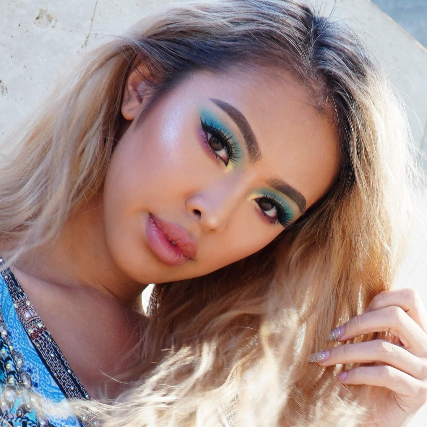 24 Shade Eyeshadow Palette Ibiza glamorous shimmers bold mattes strong pastel tones long lasting full pigment